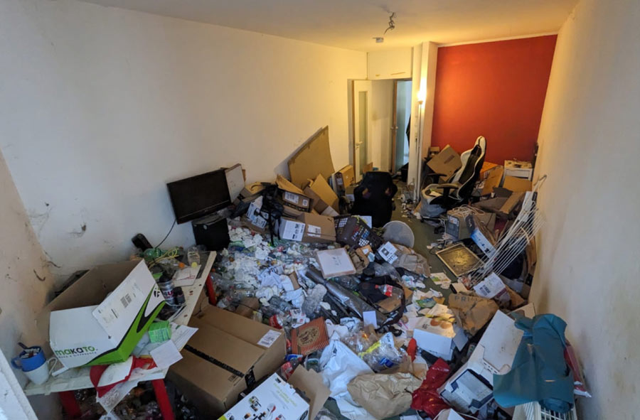 Messie Entrümpelung in Bremen Vorher